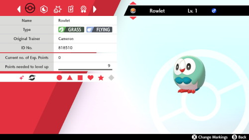 My two most recent shiny sons. Squirtle &ndash; 75 eggs (MM &amp; Shiny Charm)Rowlet &ndash; 298 egg