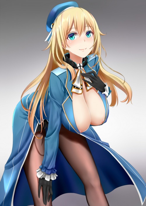 akira-europe:  areola atago (kancolle) cleavage erect nipples kantai collection no bra open shirt pantyhose shijiu (adamhutt) | #320943 | yande.re
