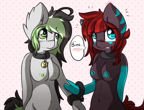 bree-and-enz-art:  soulycatslave:  (ﾉ◕ヮ◕)ﾉ*:・ﾟ✧ Bree Q//n//Q  i..i honestly have no idea how we ended up like this.. heh..heheh.. >//w//> (Adorable art x3 Souly looks so embarrassed xD thankyou for this adorable piece! You guys should