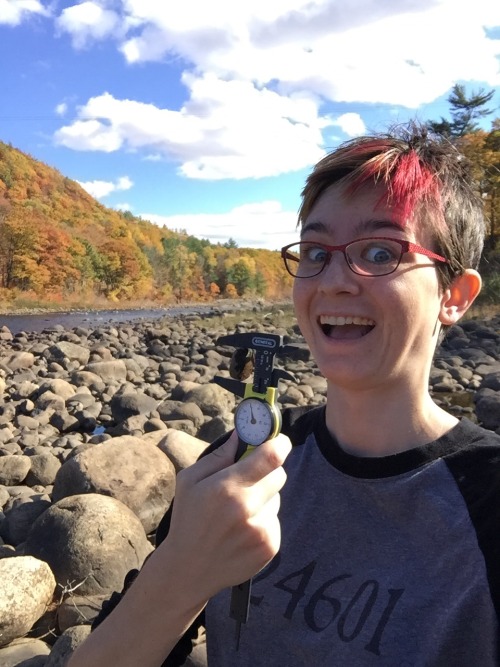 kaleran:It was beautiful today??? What a good day for fieldwork. Have some geomorph students measuri