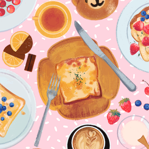 cloudmelon:  dreaming of breakfast 🛌💤🍳 (+ details)