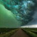 kaijuno:kaijuno:This was in Sioux Falls South Dakota! The green sky is caused by large hail stones within the storm refracting back green light to the observer.More pics from that day