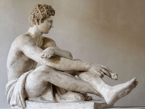 hismarmorealcalm:Seated warrior  Palazzo Altemps  Museo Nazionale Romano  Rome