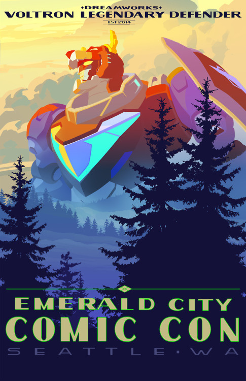 This post is several months delayed, but here is the poster I did for this year’s Emerald City Comic