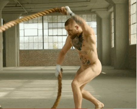 rugbyplayerandfan:  hairyathletes:  notdbd:  Irish fighter Conor McGregor gets naked