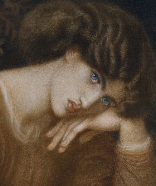 Dante Gabriel Rossetti (1828-1882), Reverie, 1868, coloured chalk, 86 x 72 cm. Ashmolean Museum