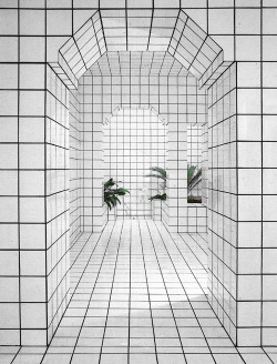 lehroi:  La Maison de La Celle-Saint-Cloud Jean-Pierre Raynaud “A catalogue of the paradigms of modernity stands before the viewer’s eyes: the grid and apparently endless Cartesian space; the perspective that is its correlate; repetition; mass-production
