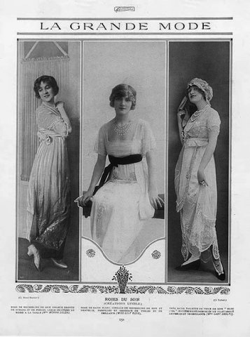 Desings by Lucile 1913 - La Grande Mode
Monna Delza, Lily Elsie, Gaby Desly, 
Photos Henri Manuel & Talbot