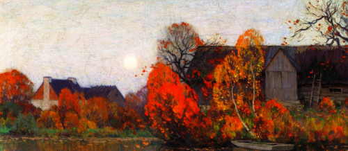 The Pond in October (detail)
Clarence Gagnon
1921