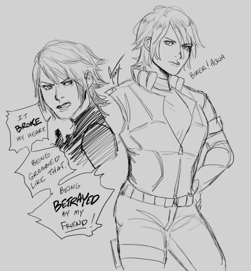  Part II of II from my stream || Dark Aqua as a modern rebel on the left & a what-if scenario if