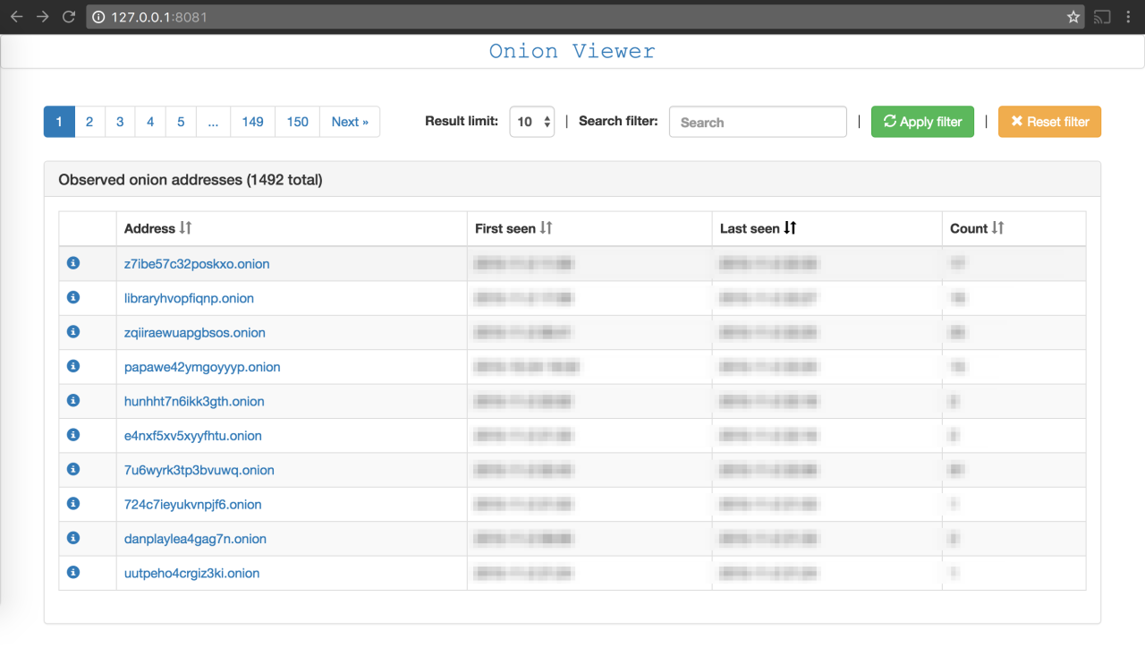 Monitoring ‘DNS’ inside the Tor network