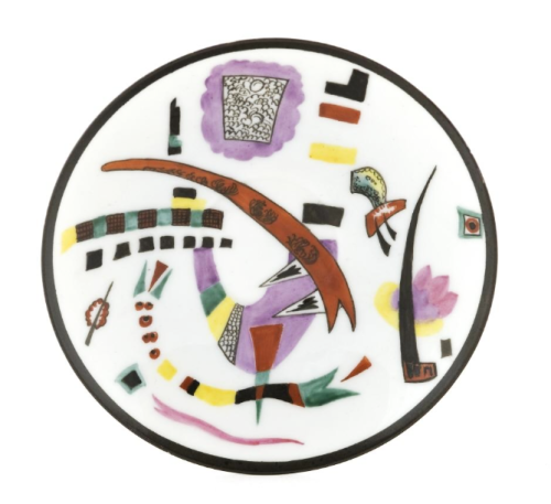 Wassily Kandinsky, mocca cup and plate, 1921/25. Porcelain. Made in Russia. Photo: Lucía Morate Beni