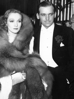 oldhollywood-glamour:  Marlene Dietrich and Douglas Fairbanks Jr. 1930s 