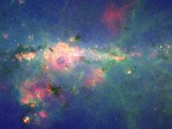 spaceexp:  IR image of the Peony Nebula