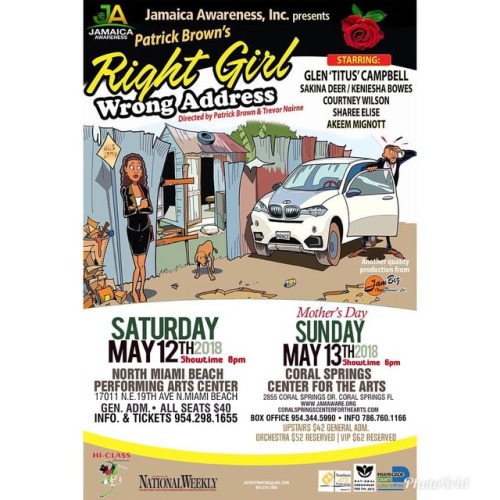 Mother’s Day entertainment “Jamaica Awareness presents”:&ldquo;Right Girl Wrong Address&rsquo; |Sund