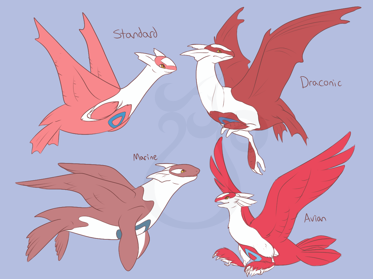 cheeziesart:Latias and LatiosDraconic Latis reside in the mountains and in elevated