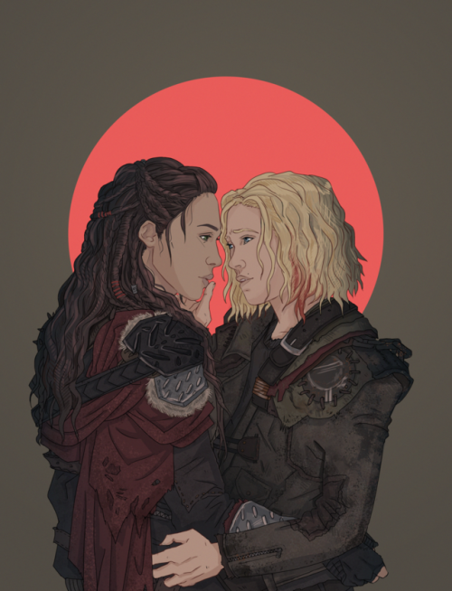 mesknoxx:Commission for @thesunshineearp featuring Clexa