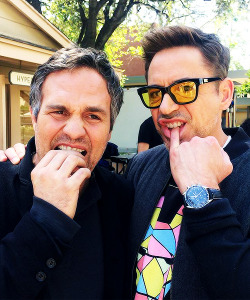 moonchild30: Mark Ruffalo and Robert Downey Jr. Science Bros. ♥ [x] [x]