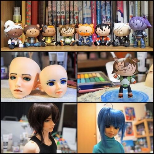 my last few works of the heisei era! - pidge, aichi and a keith bjd cosplay test. it’s the fir