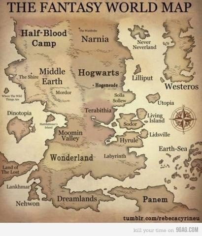 lost-moonlight: The fantasy world map