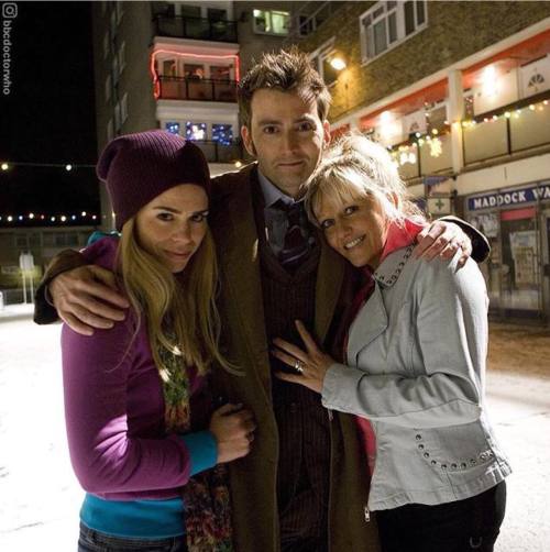 PHOTO OF THE DAY - 23rd December 2020: David Tennant on the set of Doctor Who with Billie Piper and 