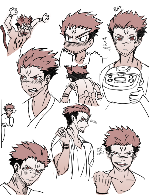 Tsundere Sukuna Sketches