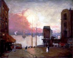 urgetocreate:  Robert Henri, Cumulus Clouds, East River, 1901-02, Oil on canvas, 