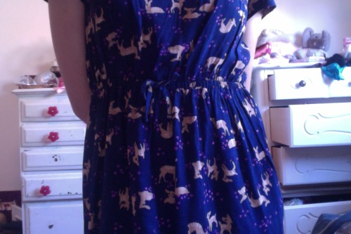 psychedelic-novoselic:  so idk i got a new dress from target that has lil deer all over it