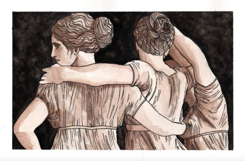 klimtsonian: twitter | store ancient greek gals being ancient greek pals