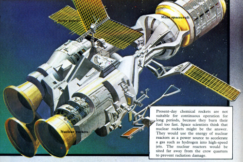 Hypothetical future nuclear rocket from the 1985 children’s book Challenge of Space.