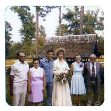 Wedding Party - A.1.C. Donald W &amp; Shari (Flythe) Davenport, Wednesday evening, July 28, 1976