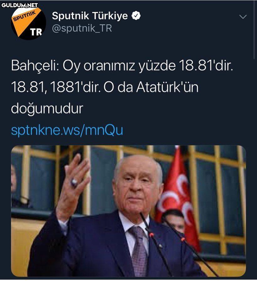 Bahçeli: Oy oranimız yüzde...