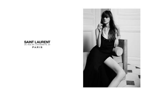 Saint Laurent permanent Ad campaign December 2015 Creative Director: Hedi SlimanePhotos: Hedi Sliman