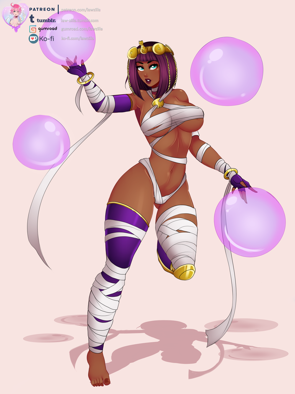 Finished Menat patreon girl from Street Fighter V  (≧◡≦)   Remember this pack