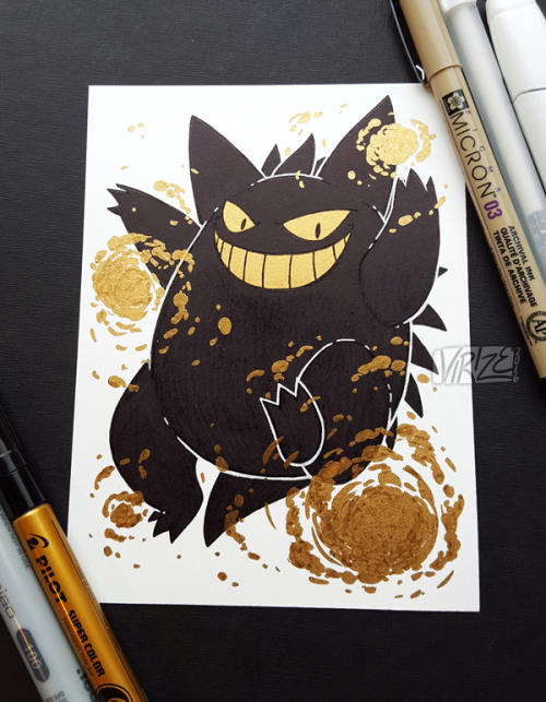 virize:The first drawing for Inktober, and it’s Gengar! Sadly I don’t have the time to draw somethin