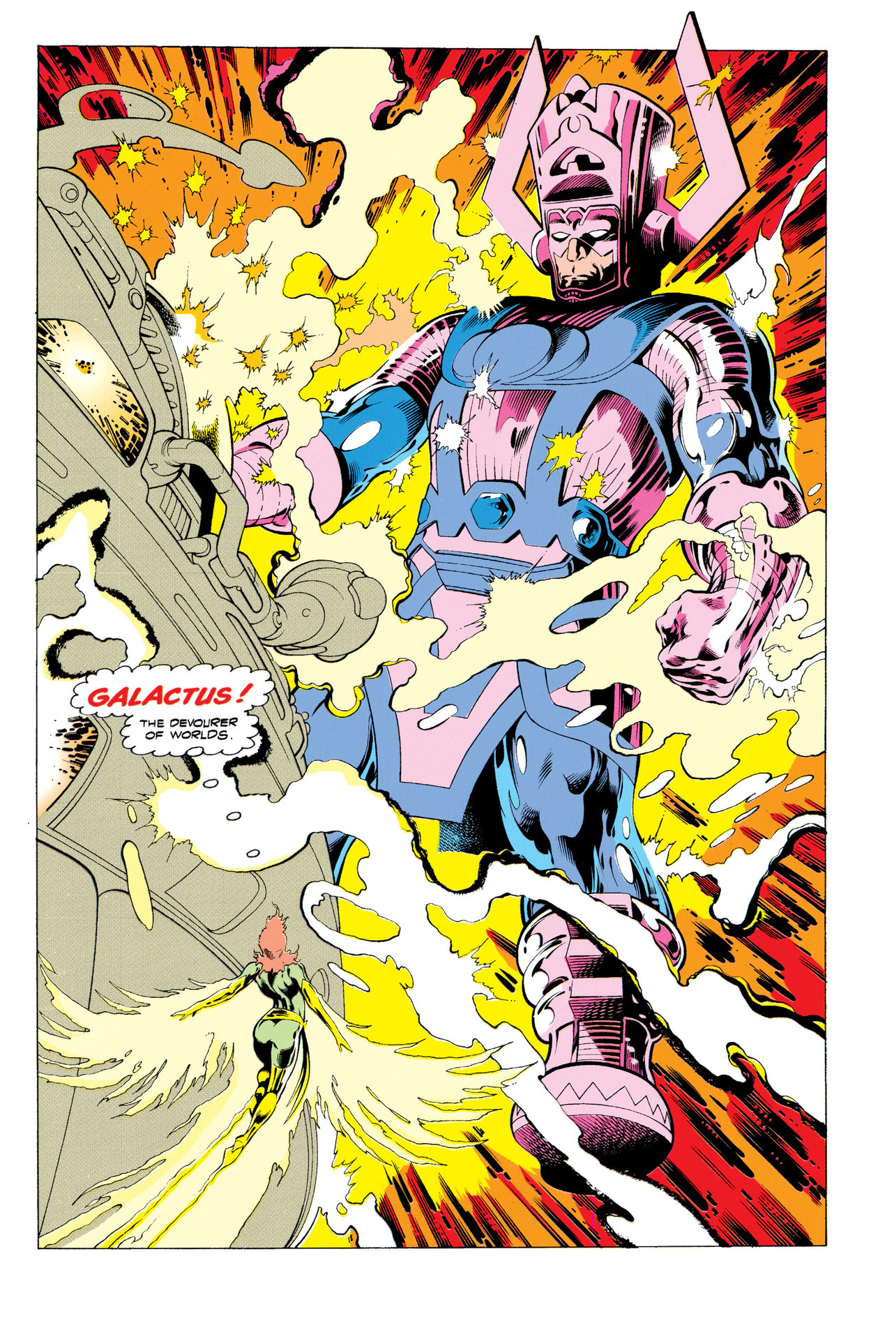 comicsforever:  The Phoenix Vs Galactus // art and words by Alan Davis (1992)Have