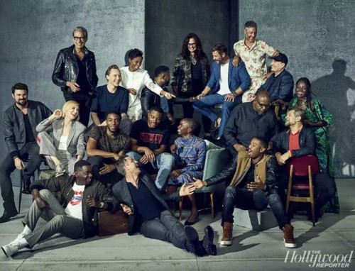 suelenfialho:Cast of Thor:Ragnarok and Black Panther for Hollywood Reporter #thor ragnarok #tom hi