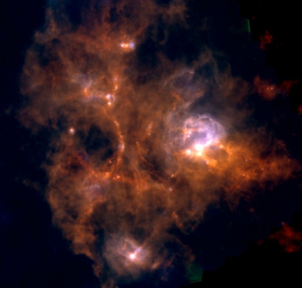 Star factory NGC 7538 by europeanspaceagency