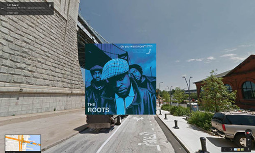 laanslans: yasboogie: Iconic Hip Hop Albums in Google Street View This is dope