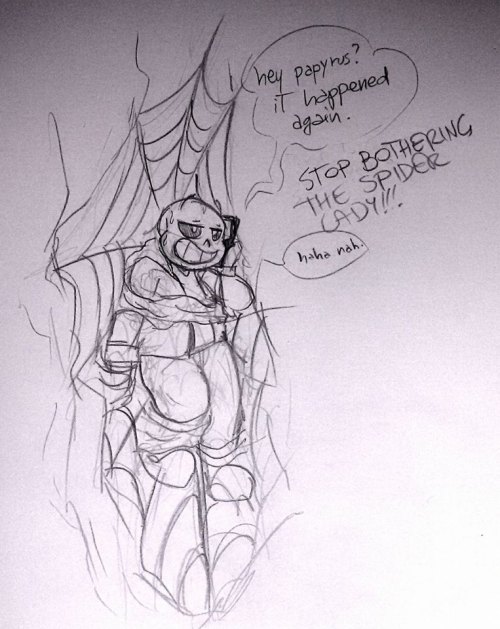 slightly-gay-pogohammer: sans having a bad dime and arachnophobic papyrus why not
