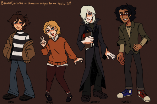 Character Designs For My Fanfic :3