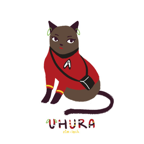 nim-lock:Happy Star Trek 50th Anniversary! I’m so excited! Here’s the main cast as cats!!