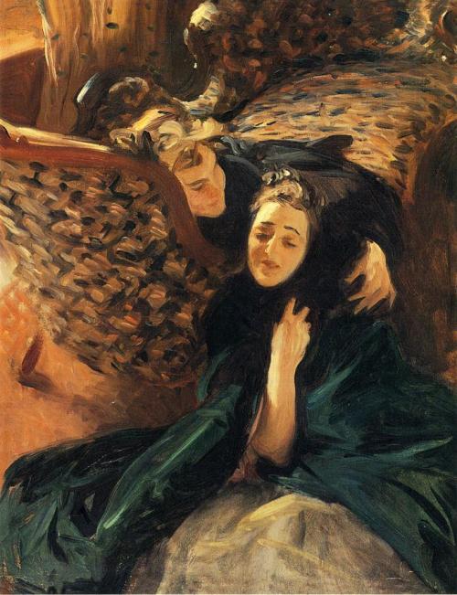 John Singer Sargent - Violet Sargent and Flora Priestley - 1889