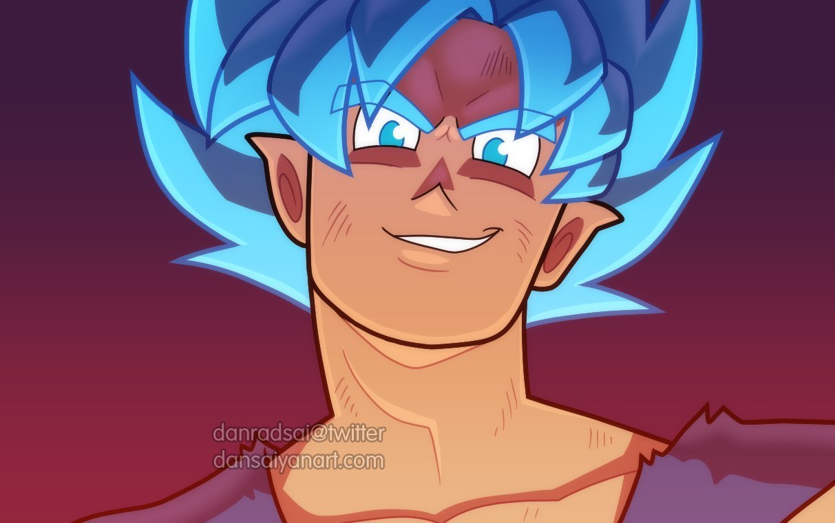 Redraw Super Saiyan Blue Goku (OC) : r/dbz