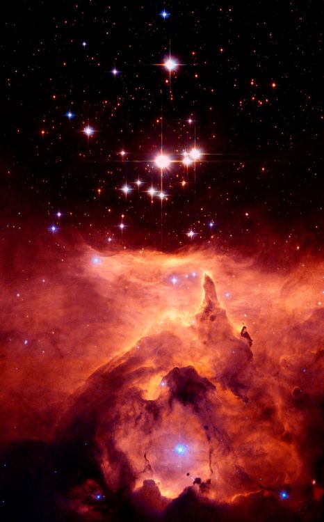 Pismis 24 - the core cluster of the War and Peace Nebula in the constellation Scorpius