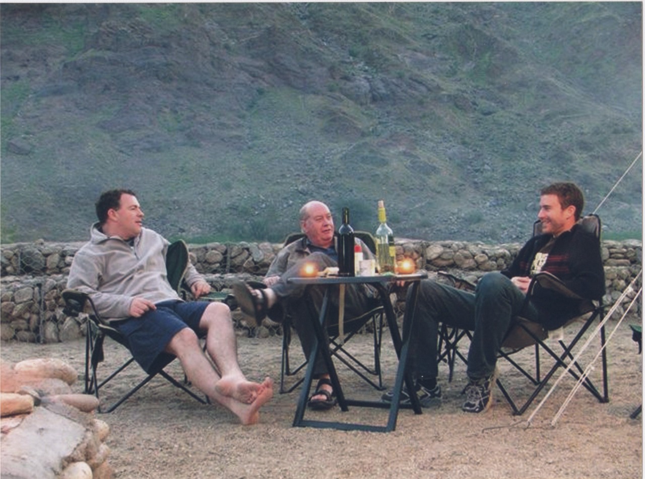 This is my favorite photo of my dad, my brother, and I. It shows my dad in the exact spot where he was always most happy. In the dirt, in front of a fire with some wine, and surrounded by his sons. This is how I will always remember him.
Dad passed...