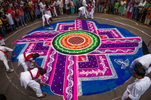 sandeepachetan:Rangoli, bright colourful patterns to welcome well beingAcross India, people (general