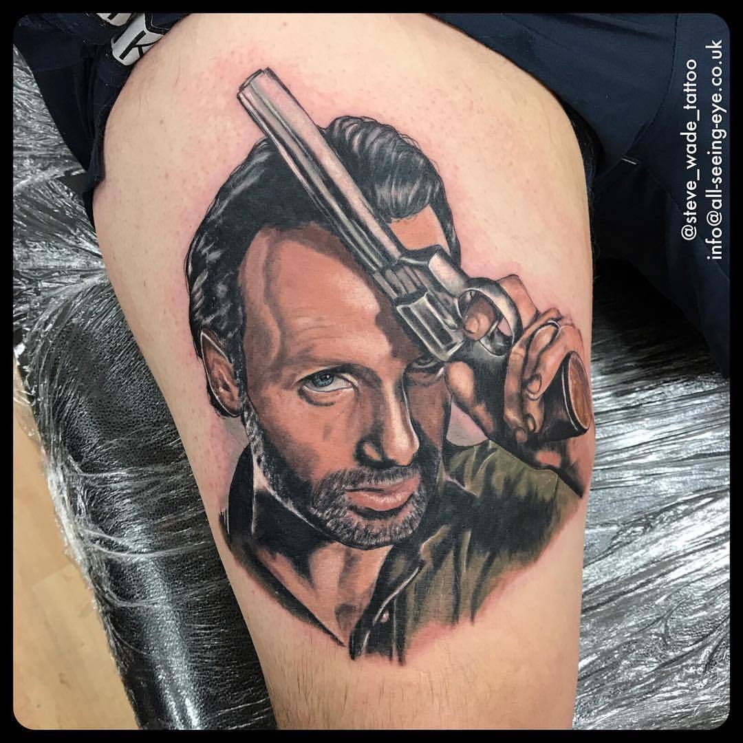 The Walking Dead Actor Jeffrey Dean Morgans Tattoo is a Memorial to the  Dog He Rescued  The Dogington Post