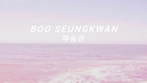 Seventeen Headers - Boo SeungkwanOther Members:Seungcheol / Jeonghan / Joshua / Jun / Hoshi / Wonwoo