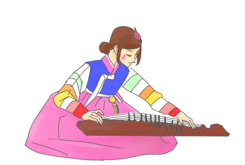 dva on the gayageum and dmon on the janggu